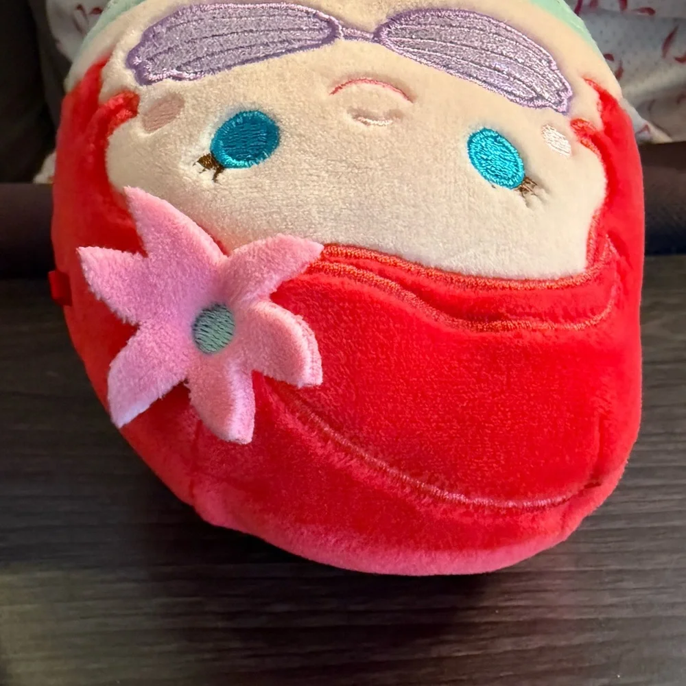 Ariel Squishmallows Disney Little Mermaid Plush Kellytoy Toy Like New - Picture 4 of 6